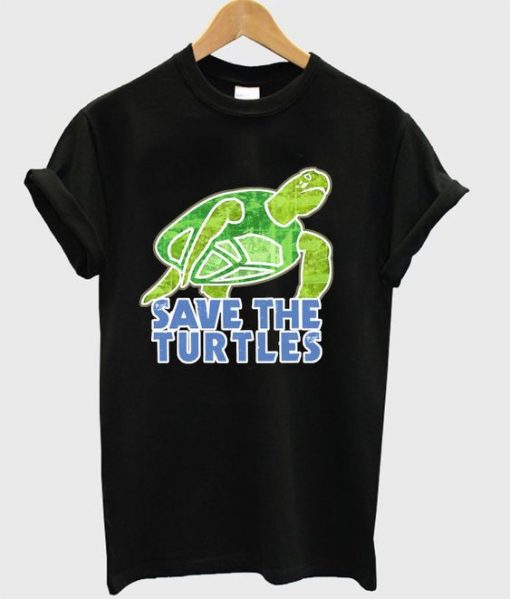 Save The Turtles T-Shirt SR3D