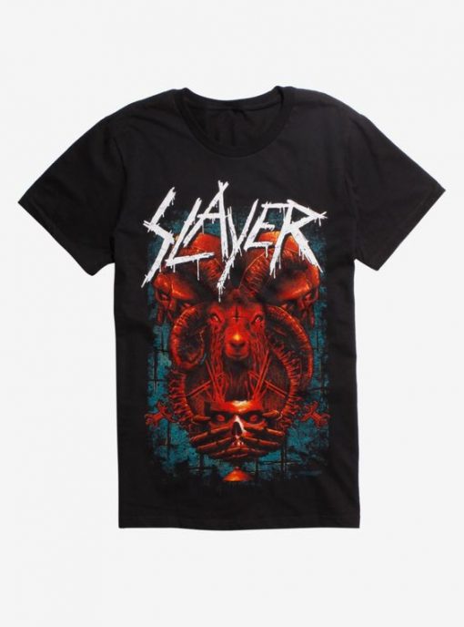 Slayer Goat Skull T-Shirt SR3D