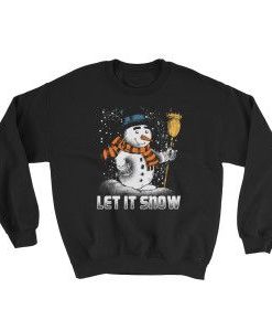 Snowman Black sweatshirt FD13D