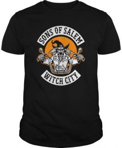 Sons Of Salem Biker T Shirt TT13D