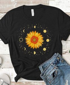 Sunflower and period moon shirt FD4D