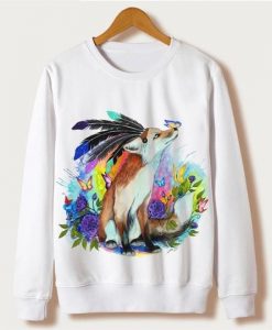 The Fox With Butterfly Sweatshirt FD4D