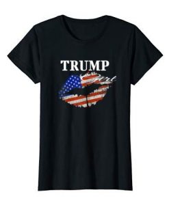 Trump Girl Lips T Shirt SR6D