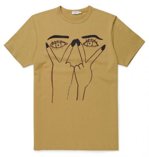 Two Eyes Hand Unisex Tshirt FD7D