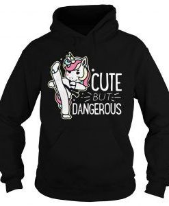 Unicorn cute but dangerous hoodie FD7D