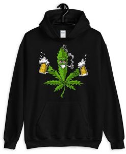 Weed Leaf Beer Hoodie SR6D