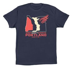 Womens March Portland Tshirt EL9D