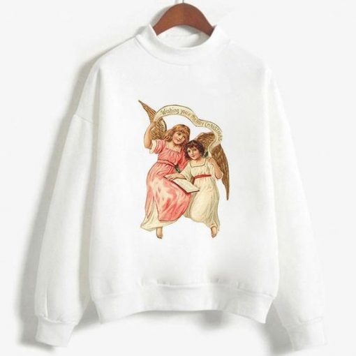 two Angels Sweatshirt Fd4D