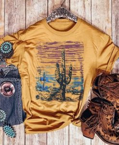 Cactus Sunset Tshirt FD13J0