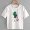 Cactus white Tshirt FD13J0