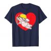 Dabbing Cupid Red Heart Tshirt EL