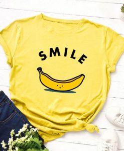 Smile Fruit Banana T Shirt SR2J0