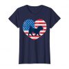 American Flag Heart T-Shirt ND1F0