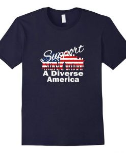 Diverse America Patriotic T-Shirt ND1F0
