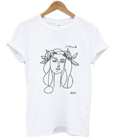 Picasso Woman Sketch Tshirt TY21M0