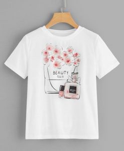Perfume & Letter T Shirt AF16A0