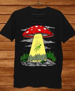 Alien Abuction Magic Mushroom T-Shirt AL18AG0