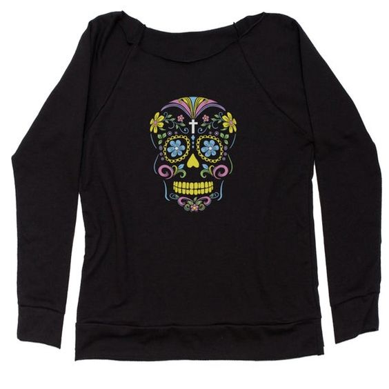 Neon color sugar skull Sweatshirt AL8AG0