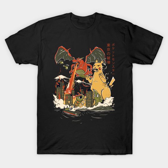 Out of Control Pokemon Kaiju T-Shirt AL18AG0