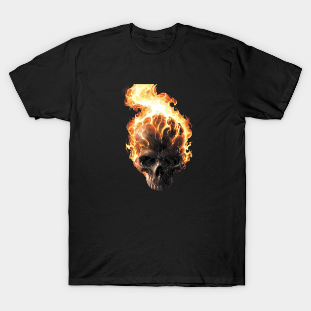 Ghost Rider Face T-Shirt EL10N0