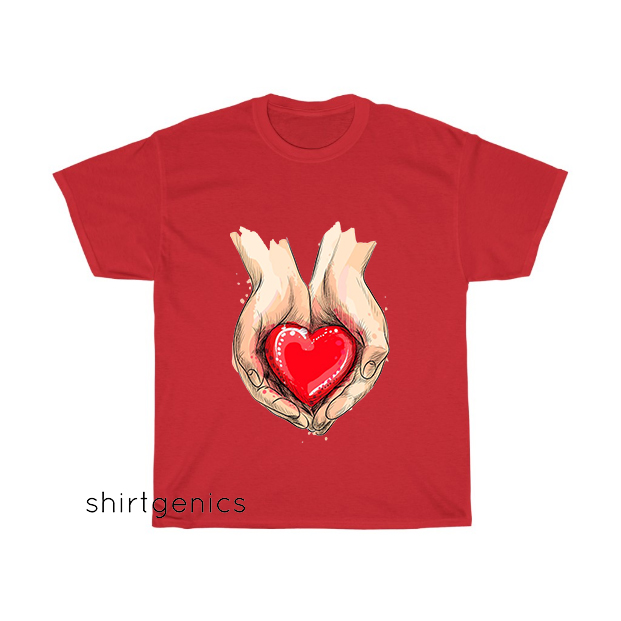 Female hands giving red heart T-Shirt EL22D0