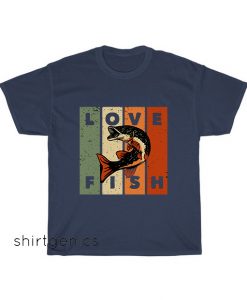 design love fish with northern pike fish T-Shirt EL9D0