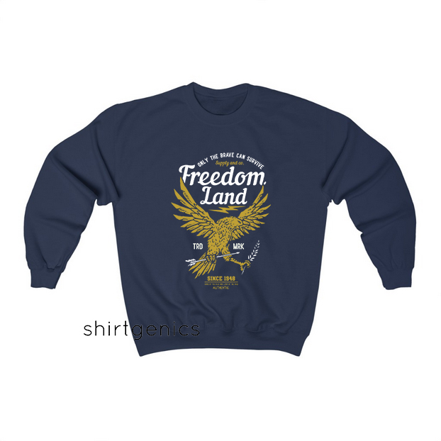 freedom eagle emblem shield Sweatshirt EL9D0freedom eagle emblem shield Sweatshirt EL9D0