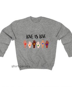 illustration love is love hand drawn Sweatshirt EL11D0