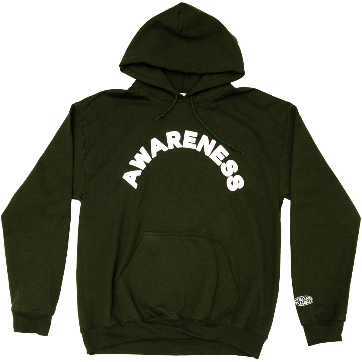 Awareness in Forest Green Hoodie AL8F1