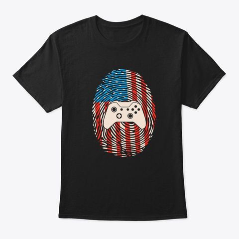 Gaming Us American Flag T-Shirt DA2F1