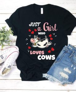 Girl a Cow T-Shirt SR16F1