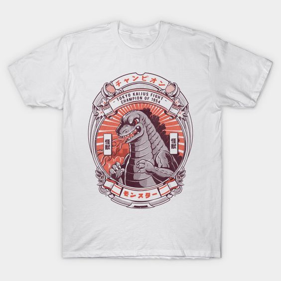 Godzilla with this Monsters T-Shirt DA10F1