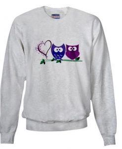 Romantic Cute Owls Sweatshirt EL13F1