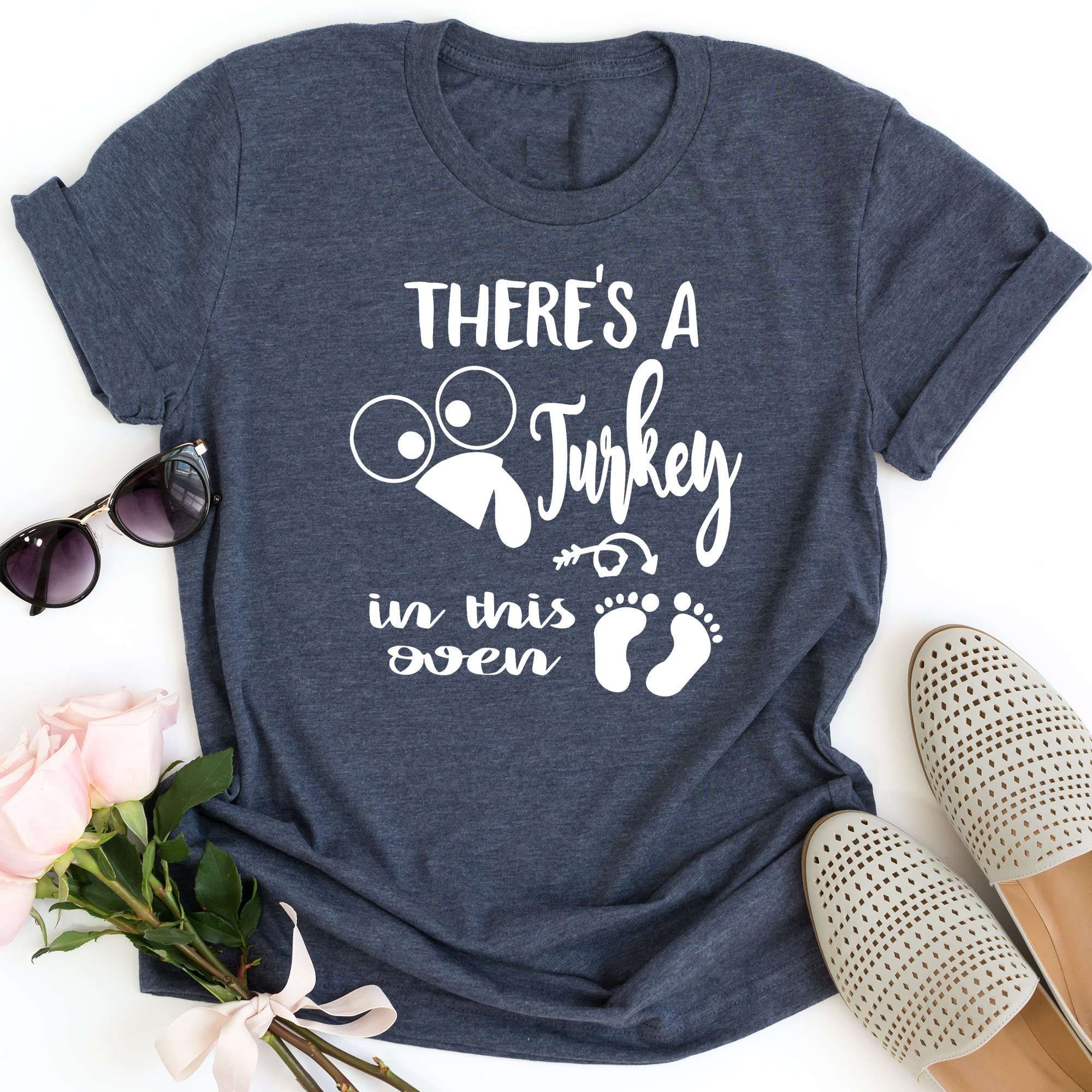 There's A Turkey Tshirt EL13F1