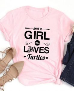 Girl Loves Turtle T-Shirt SR6MA1