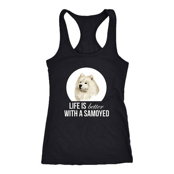 With a Samoyed Tank Top SR1MA1