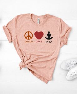 Peace Love Yoga T-Shirt SR24A1