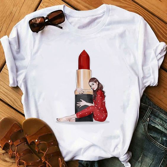 Lipstick Girl T-Shirt SR18M1