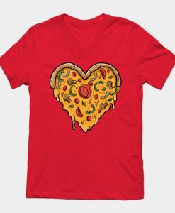 Love Pizza Heart T-Shirt SR18M1