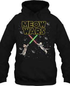 Meow Wars Star Wars Cat Lover hoodie qn