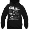 Star Wars Slave One Ship Schematic hoodie qn