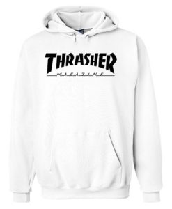 Thrasher Magazine White Hoodie qn