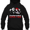 Fuck You Love You Jack And Sally hoodie qn