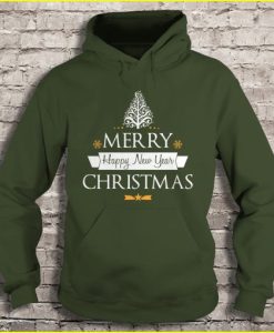 merry christmas and happy new year hoodie qn