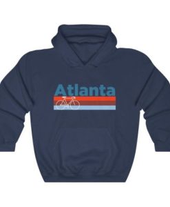 Atlanta, Georgia Hoodie Retro Bike, Atlanta hoodie qn