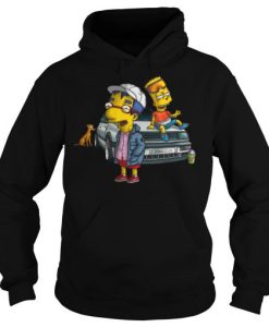 Bart Simpson And Milhouse hoodie qn