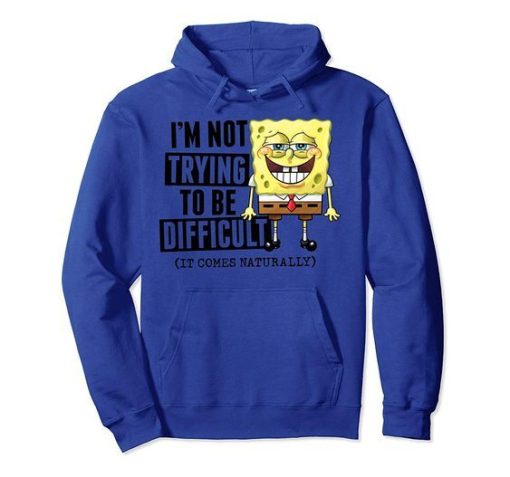 SpongeBob difficult Hoodie qn