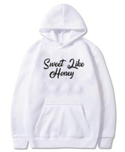 Sweet Like Honey Slogan Hoodie qn