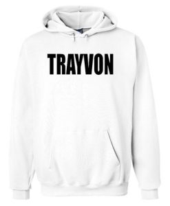 Trayvon Martin White Hoodie qn