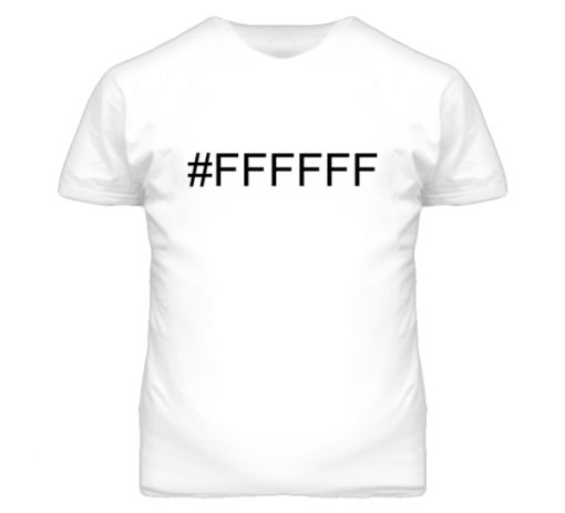 #FFFFF T-shirt TPKJ2